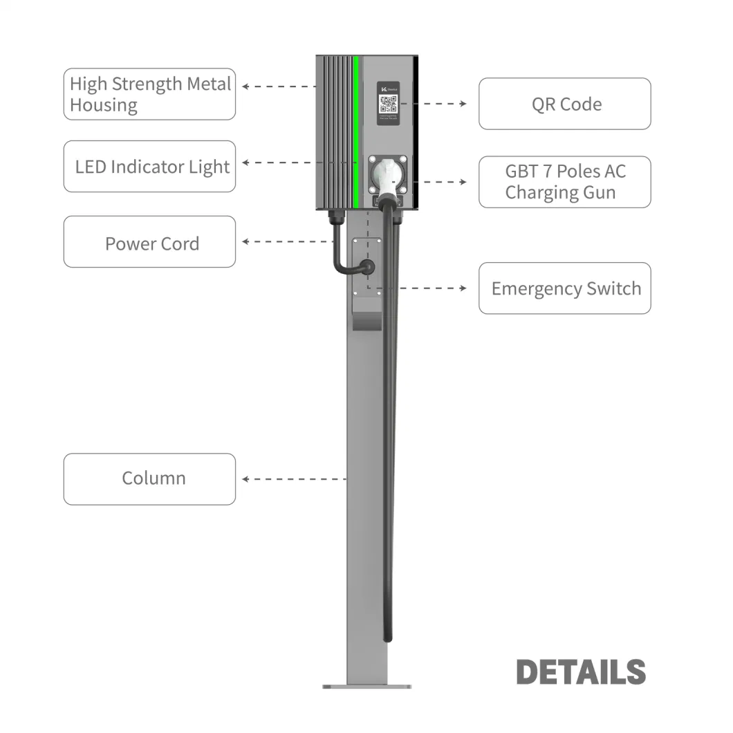 Hot Sale Home EV Charging Station for Electric Car 7kw 11 Kw