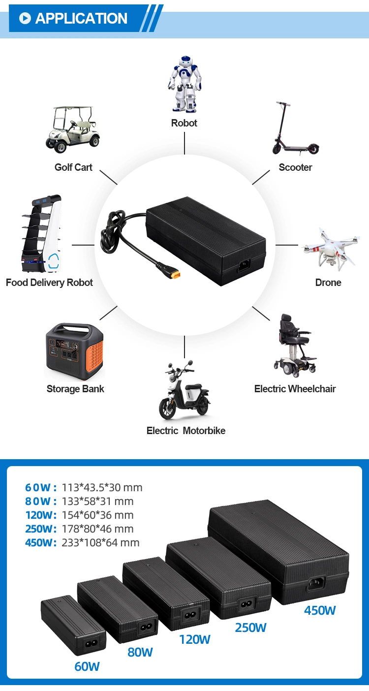 Automatic Smart 24V 2A Electric Pallet Truck Hoverboard 29.4V 2A Lithium Battery Charger