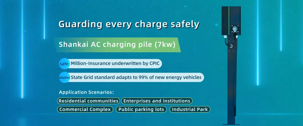 7kw EV Charging Station Fast Charger for Car