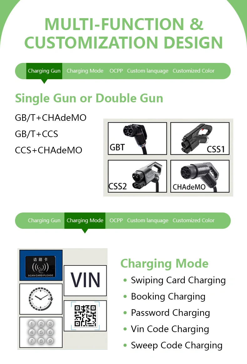 Factory Price 120 180 Kw DC Fast Electric Car Vehicle Charging Station, Chademo CCS 1 2 Ocpp DC Electric Car EV Charger Station