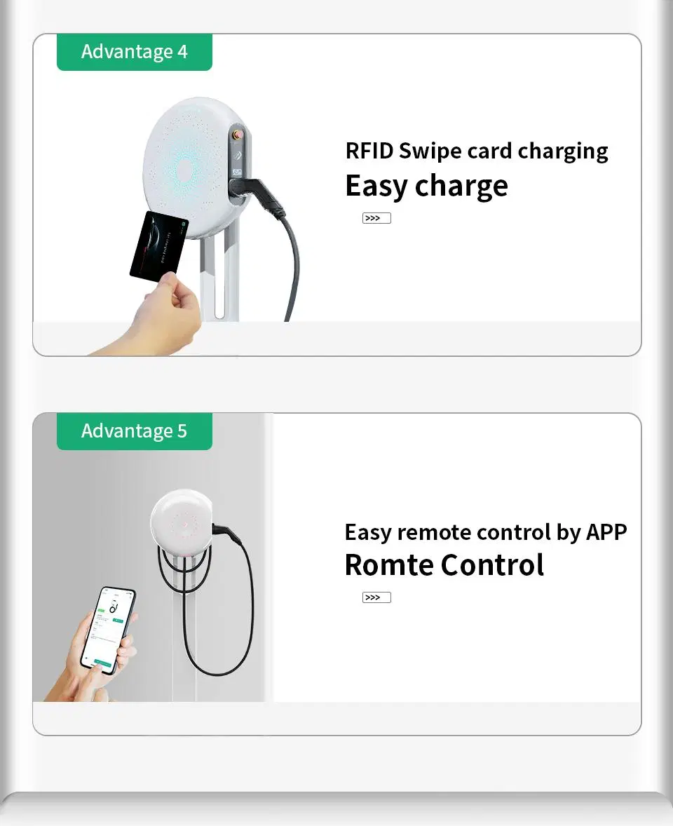 Hyliess EV-S 22kw Wallbox Type 2 EV Wall Charger 32A 400V AC Charger Station Charging Point for Home Use Charger