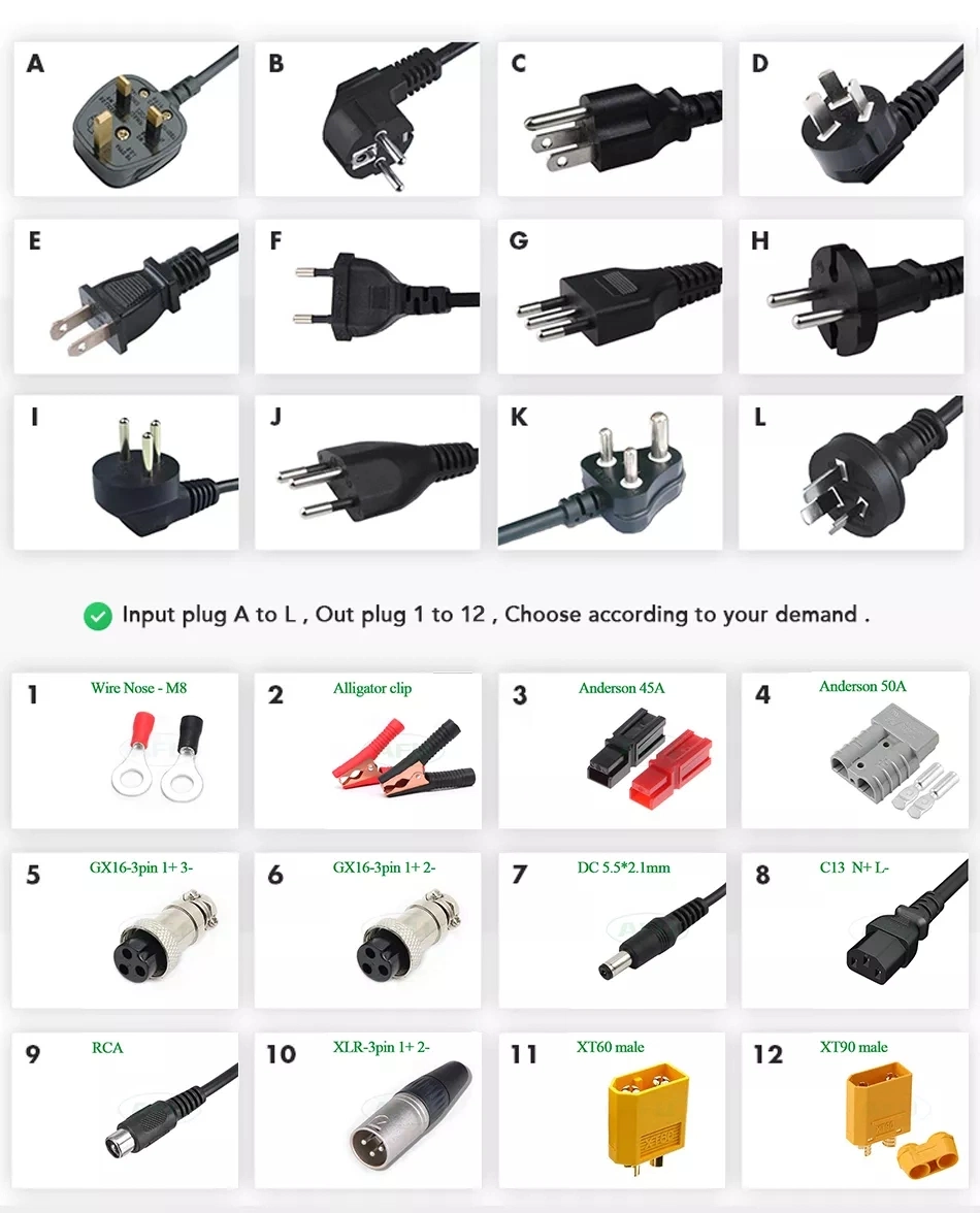 Beckoning Price High Quality CE 24V Lithium Battery Pack Smart Charger 29.2V 12A for Electric Bicycle Battery Charger