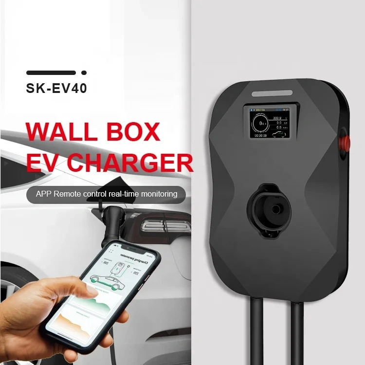 11 Kw AC EV Wall Mounted 16A 3 Phase Car Charger