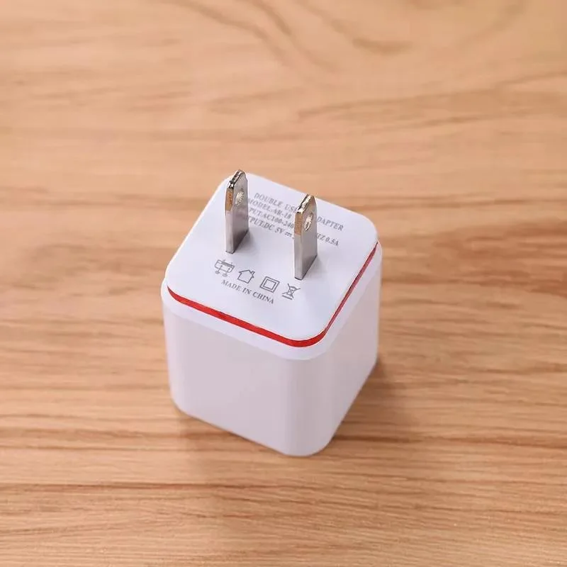 5V 2.1 1A Double USB AC Travel Us Wall Charger Plug Many Colors to Choose Very Popular All Over The World Fastshipping