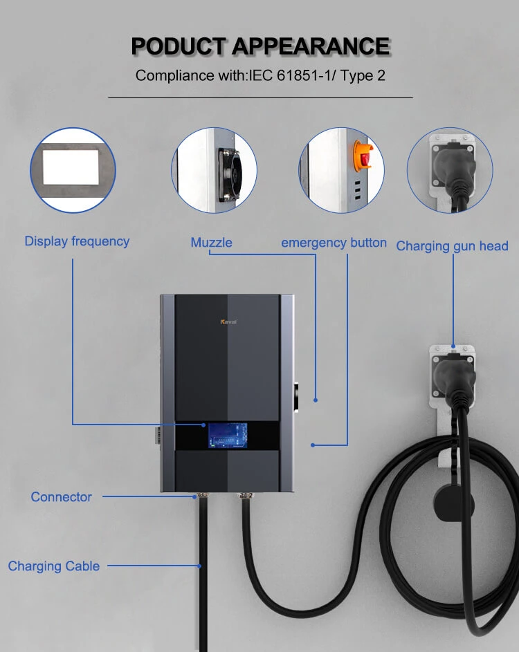 Kayal Charging Station Wall Box 3phases EV Loadmanagement