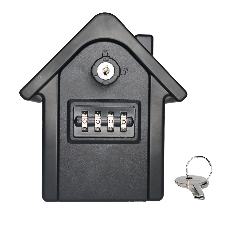 4 Digit Combination Lock and Key Access Car Fob Key Safe Box Wall Mounted House Key Box