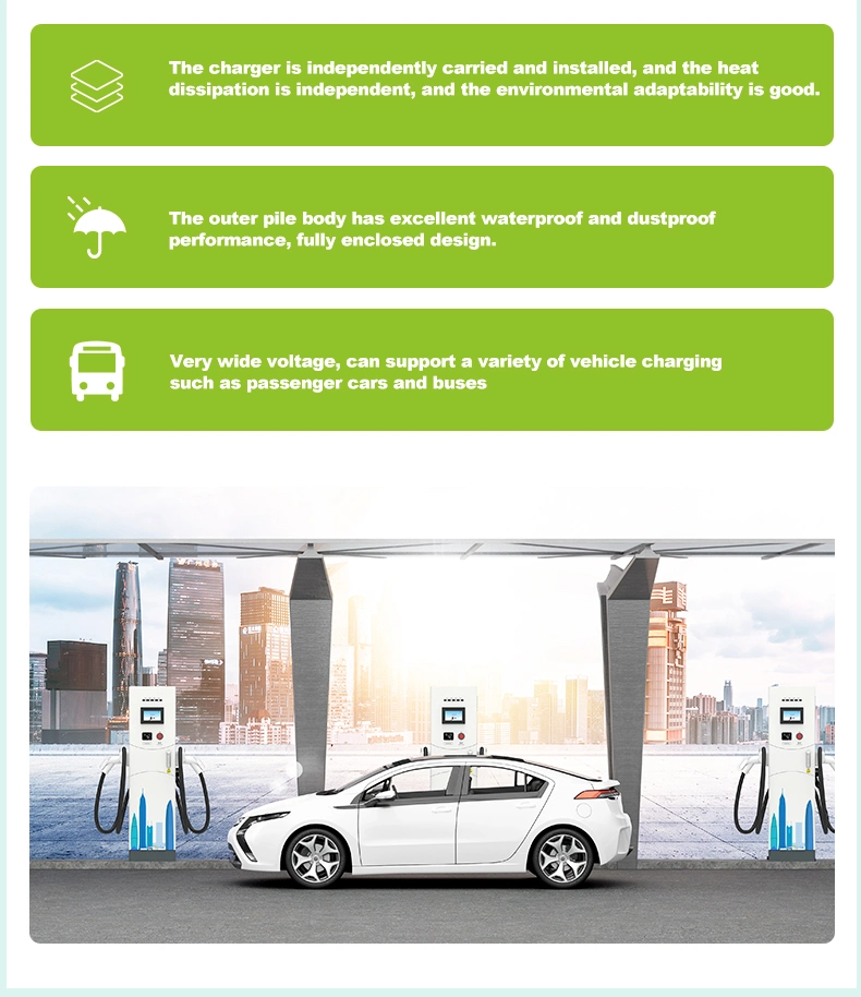 Rapid Charging 240kw 300kw 360kw EV Charger DC Fast Split Cabinet Floor Stand Station Charging Pile for Commercial with Four Guns