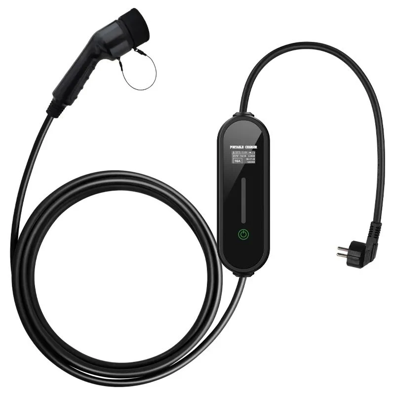 3 Phase Type 2 Evse for Electric Vehicle Mode 2 Charging 5m Cable 3.5kw Portable 16A EV Charger European Standard Appointment 4 Files