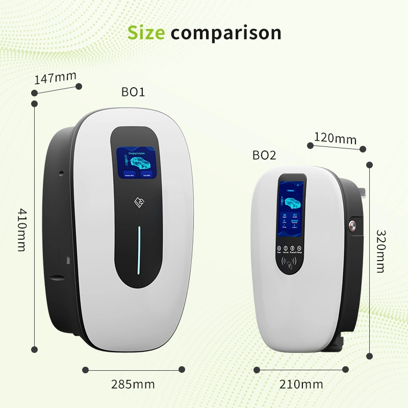 Wall-Mounted EV Charger Type 2 Gbt AC Fast Charging with APP/RFID Card