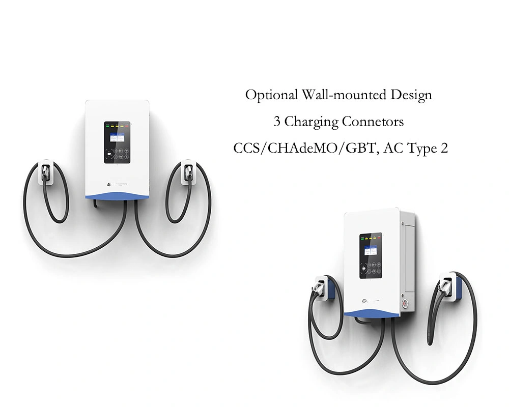 60kw DC Fast EV Charger Wallbox Electric Vehicle Charging Station Ocpp 2.0 Evse