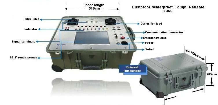 Portable DC EV Charger Tester-Testing Equipment/Simulator/Analyzer with Standardccs CCS2 CCS1 Chademo Gbt