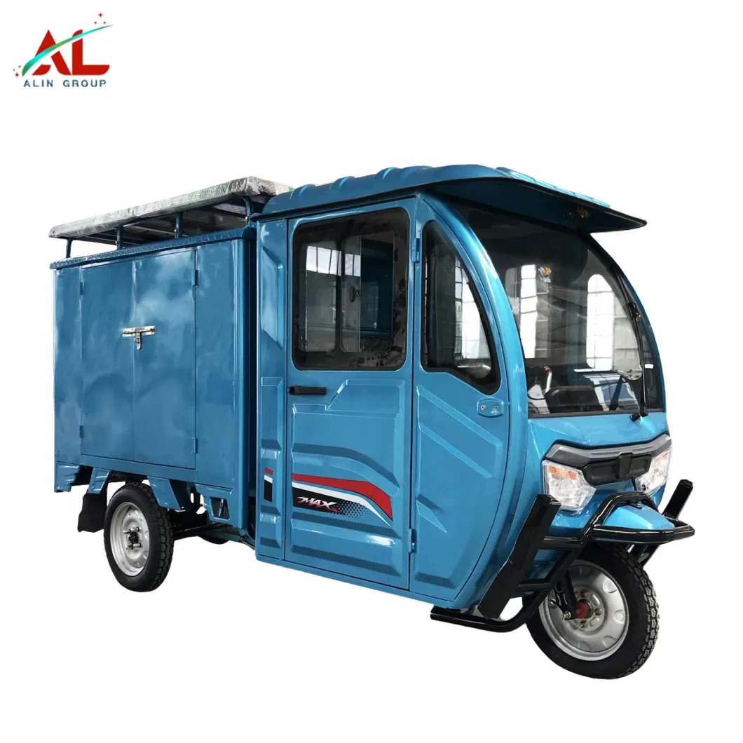 Electric Tricycle EV Cargo Rickshaw with Box for City and Village