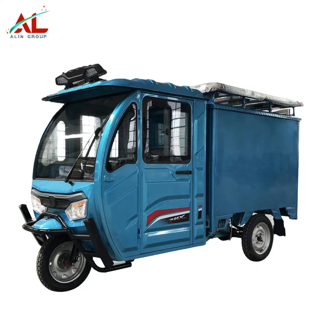 Electric Tricycle EV Cargo Rickshaw with Box for City and Village