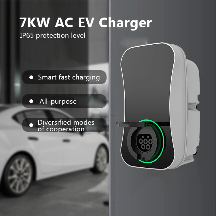 Electric Charger Car Station EV Charge Type 2 7 Kw Single Phase Car EV Charger