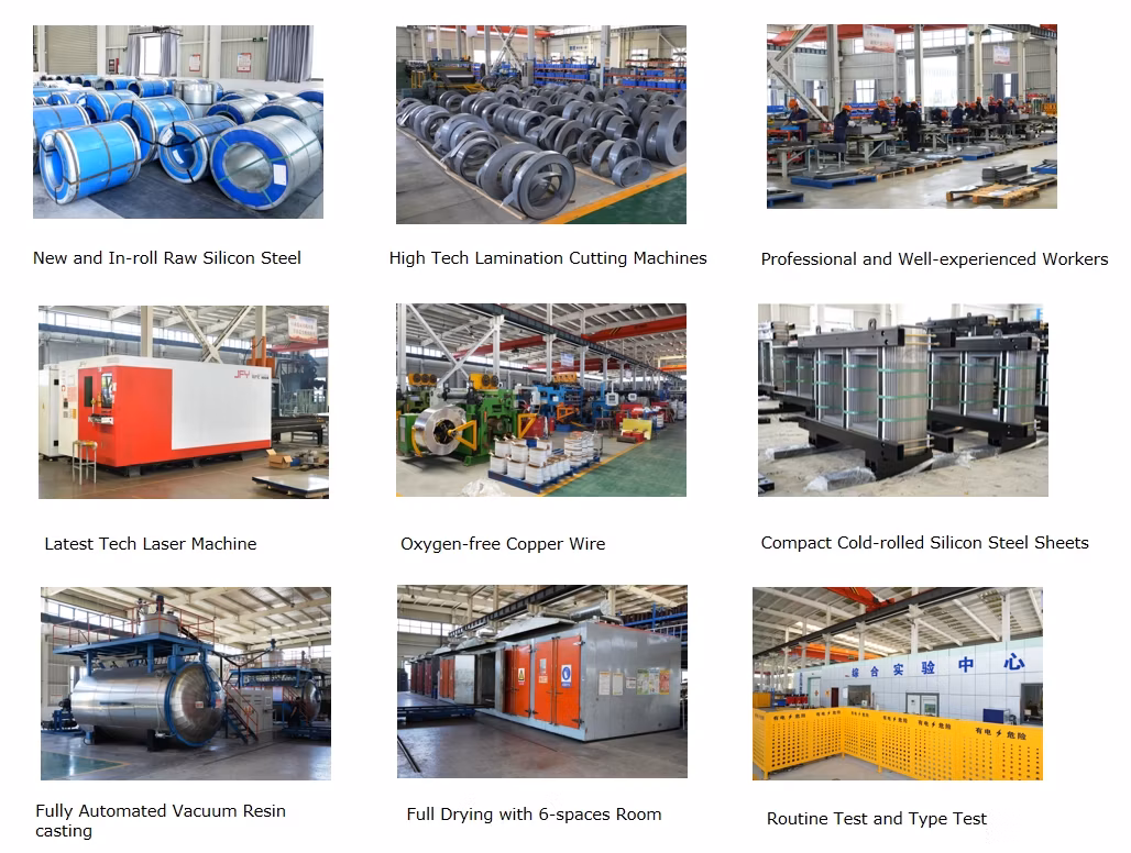Step Down Voltage 11kv 33kv 500 kVA 800kVA 1000 kVA Electrical Power Distribution Epoxy Resin Casting 3 Three Phase Dry Type Distribution Transformer