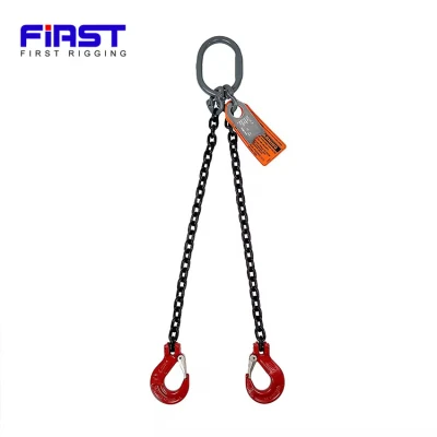 2ton 4 Ton Lashing Riggings Crane 4 Legs Lifting <a href='/g80-chain-sling/'>G80 Chain Sling</a> with Hook