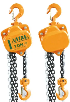 Hand <a href='/chain-hoist/'>Chain Hoist</a> with Hook 1 Ton Load Capacity