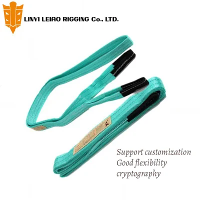 Hot Sales 5t 100% Polyester Woven Lifting <a href='/webbing-sling/'>Webbing Sling</a> Belt for Industrial Lifting Cargo