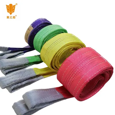 Certificated Hot Sell <a href='/lifting-sling/'>Lifting Sling</a> 100% Polyester Webbing Belt Carry Heavy Work