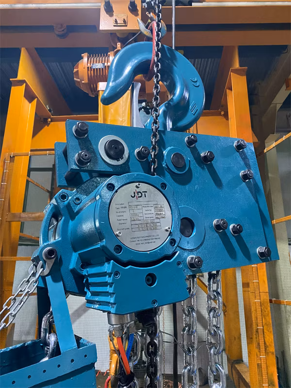 0.5/1 T 2t 3t 6t 10t 16t 20t 25/30/37 Ton 40/50/60/75 Tons 100 Tons Explosion-Proof Pneumatic Hoist Air Hoist China Manufacturer