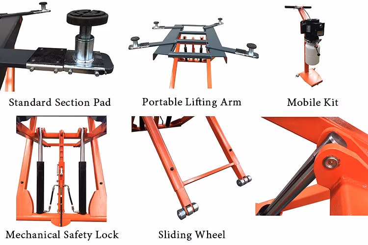 Scissor Rise Car Lift Portable Outdoor Car Lift