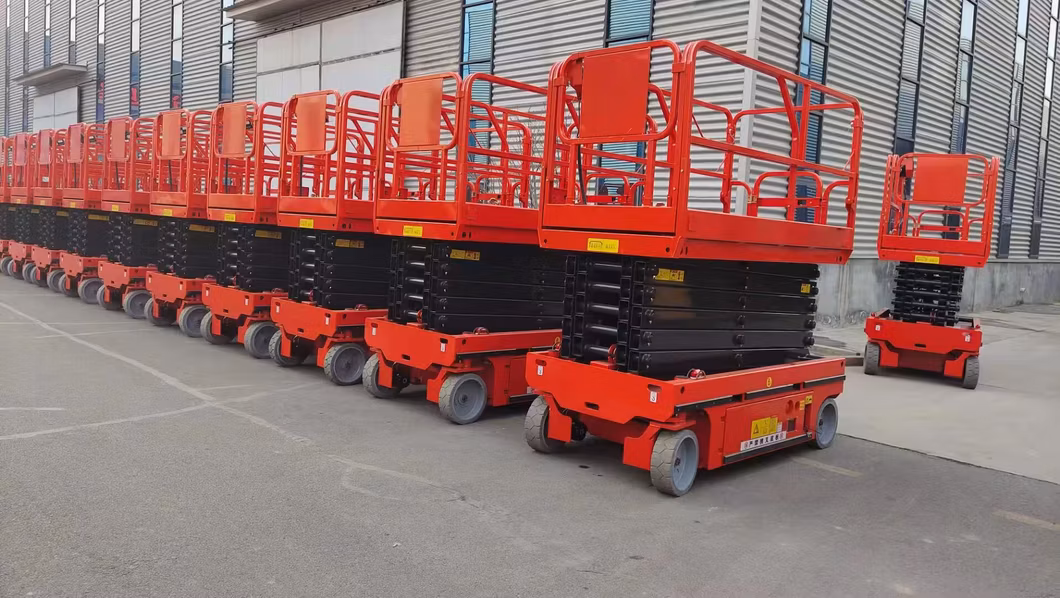 Hydraulic Motor Driving Self-Propelled Scissor Lift 8m Cherry Picker for Sale