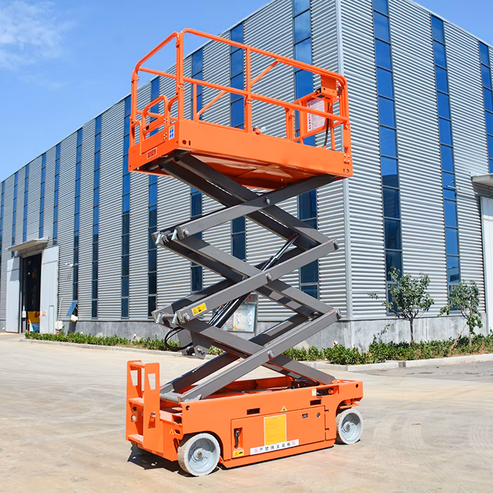 Hydraulic Motor Driving Self-Propelled Scissor Lift 8m Cherry Picker for Sale