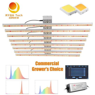 Multicanal aprobados por EMC Rygh de atenuación de la barra de Quantum de luz LED de horticultura crecimiento 800W