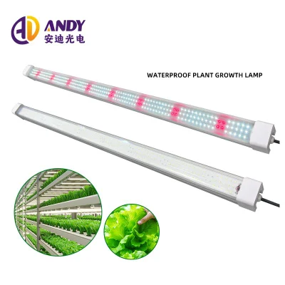 Tubo de luz triresistente de 120cm IP66 40W 60W 70W 100W LED Lámpara LED de crecimiento de planta para interiores