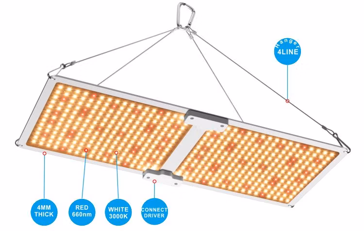 240W Greenhouse LED Growlight Lighting Modern Dimmable Stand Plant Growth 240 W Watt LED Grow Light Full Spectrum Far Red Qb Quantum Board for Indoor Plant