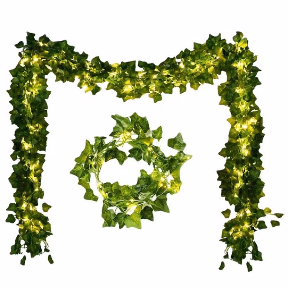 Leaves Garland Plants Vine Hanging Decorative LED Fairy Lights Ci27961