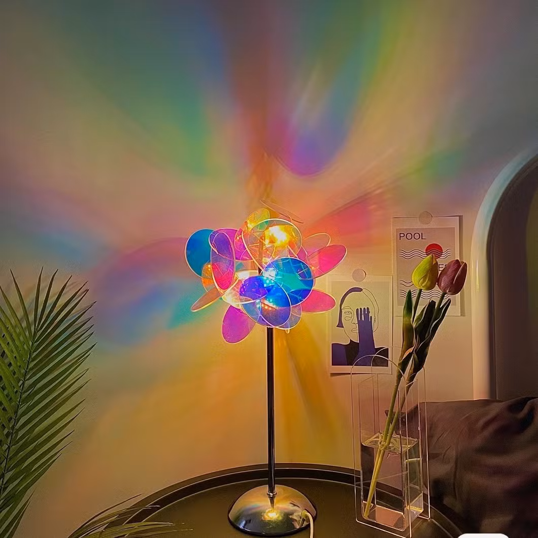 New Bedroom Aurora Atmosphere LED Night Light Acrylic DIY Splicing Colorful Table Lamp Wholesale for Home Living Room Decoration
