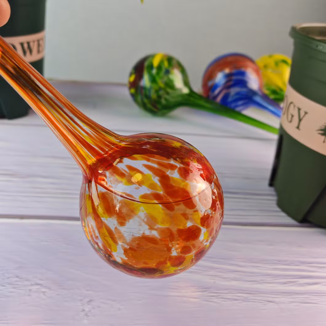 Colorful Hand Blown Glass Decorative Indoor Potted Plant Hydro/Aqua Automatic/Self Watering Flower Water Bulbs
