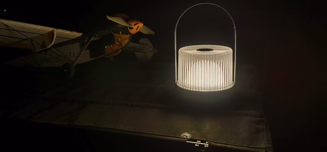 2024 Energy-Efficient LED Camping Light Rechargeable Portable Modern Battery Dimmable Table Lamp