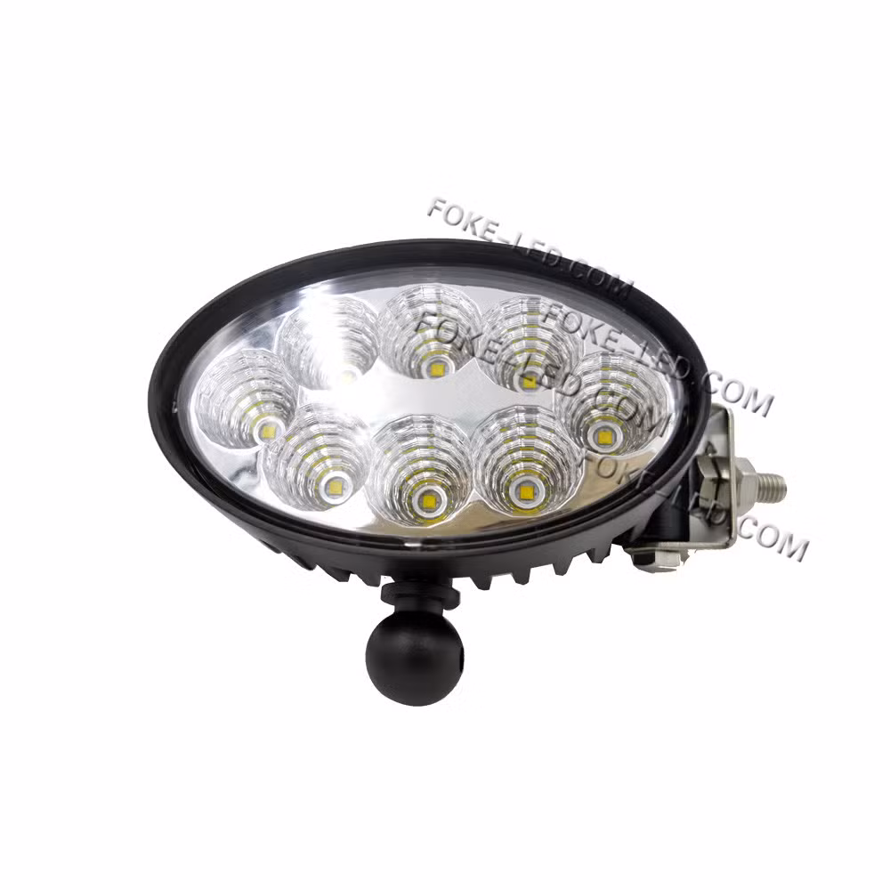 [Foke][5.5inch] Vertical Horizontal Mounting Bracket Oval Light Tractor Heavy Duty Farm Light