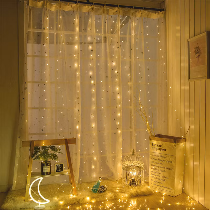 Remote Control Garland Fairy Decoration Waterproof USB Copper Wire Curtain String Light