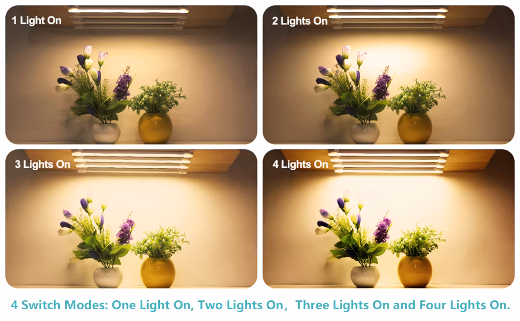 LED Grow Light for Indoor Plants with Auto on/off Timer, 3/6/12h Timer, 192 LEDs, 4 Dimmable Modes for Horticulture