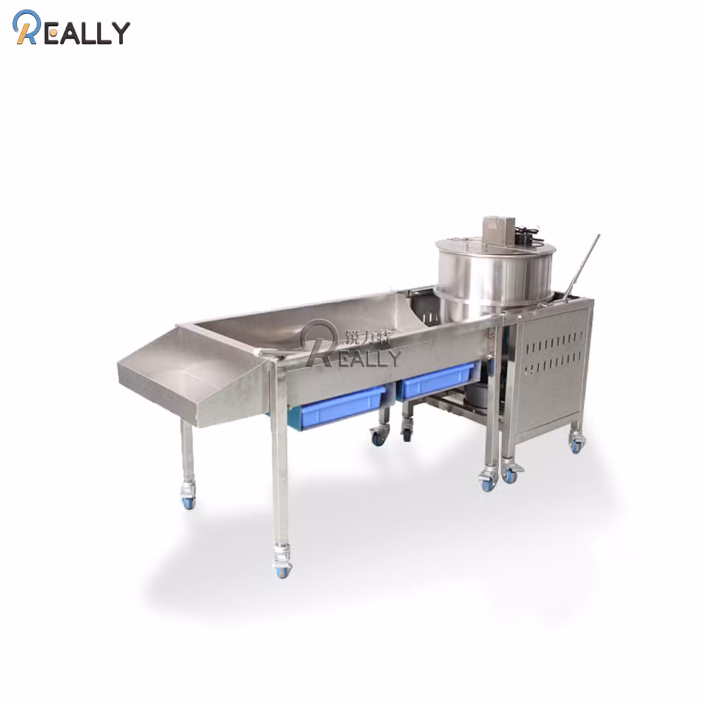 Commercial Round Shape Caramel Popcorn Machine Gas Type Big Manual Operated Snack Food Extruder Machine