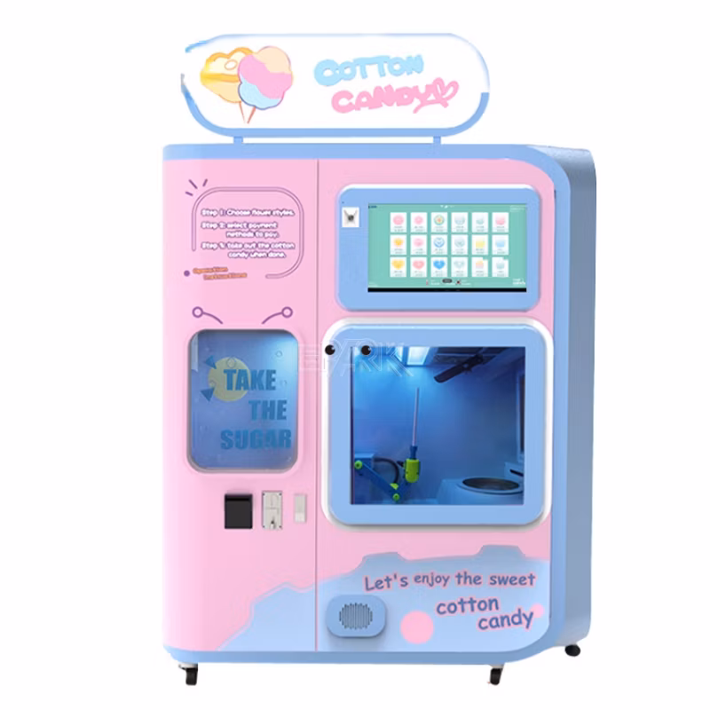 Flower Automatic Cotton Candy Vending Machine
