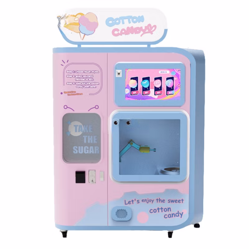 Flower Automatic Cotton Candy Vending Machine