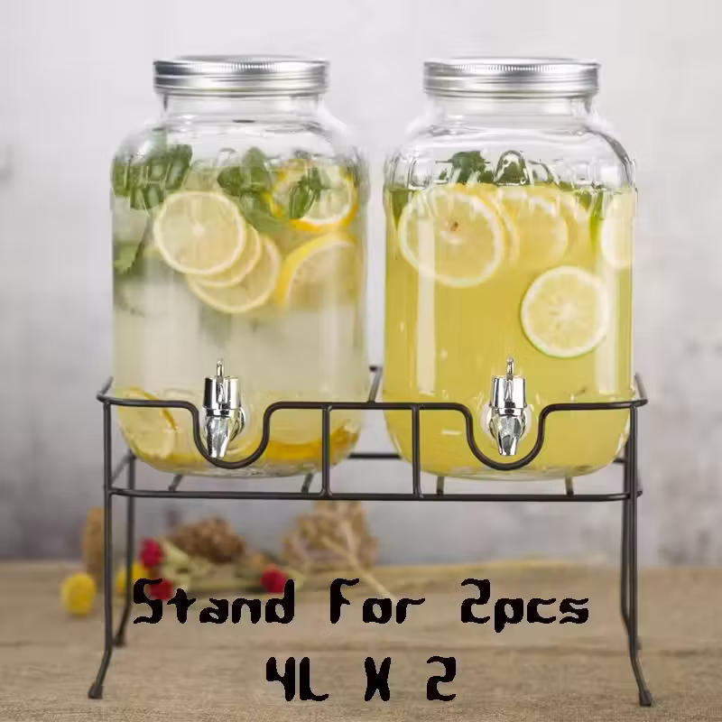Customized Promotion Double Set Dispenser for Drink with Stand and Tap