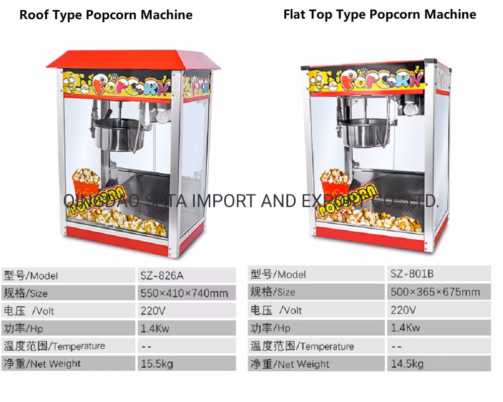 Popular Mobile Food Cart Use Commercial Popcorn Machine