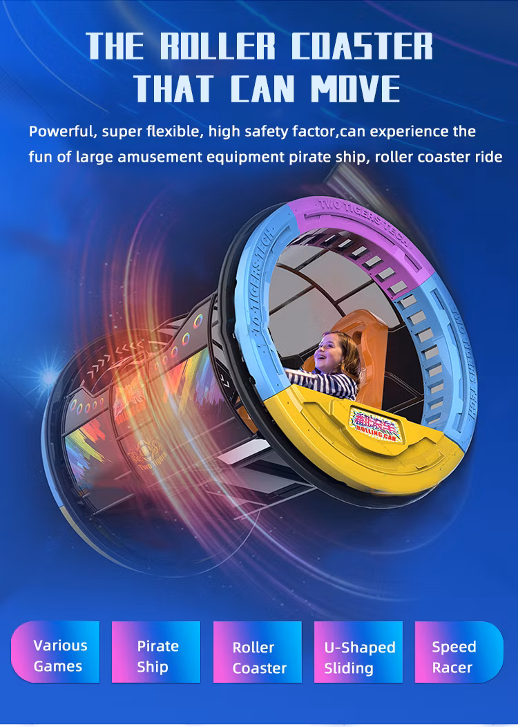 Outdoor Product 360 Rolling Car Coin Operated New Arcade Game for Park