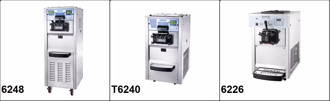 Table Model Twin Twist Flavor Soft Ice Cream Machine Frozen Yogurt Machine (T6240)