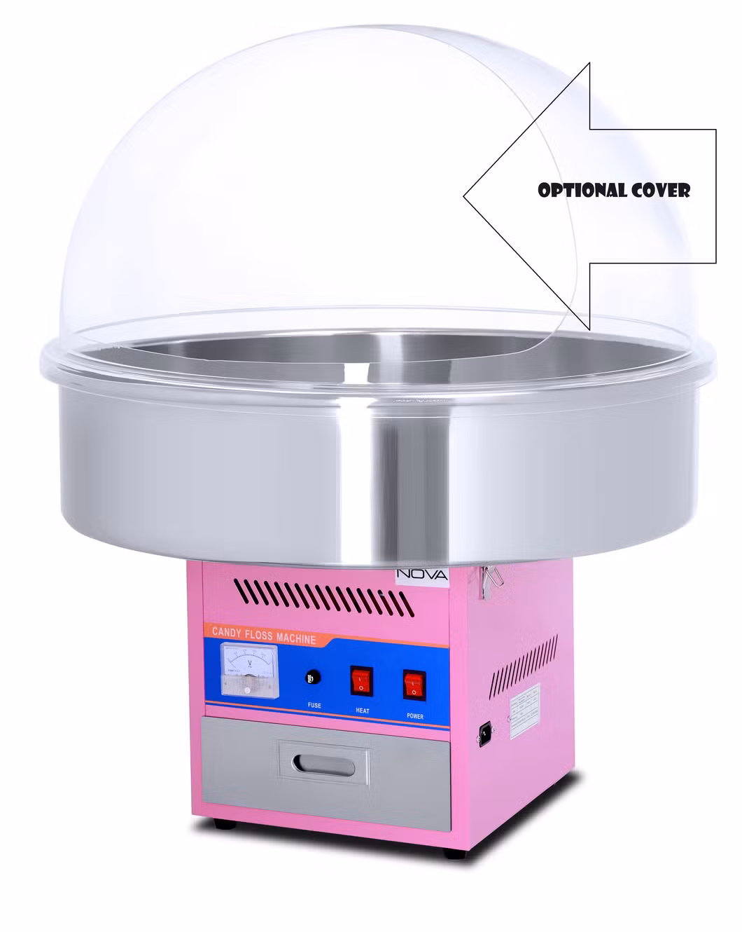 Super Big Bowl 73cm CE Certified Sugar Spoon Included HEC-04 930W Electric Cotton Candy Floss Maker