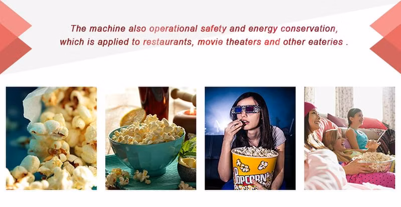 Commercial High Quality Automatic 8 Oz Popcorn Making Machine Single Kettle