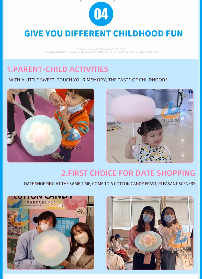 Commercial Latest Custom Selling Coin-Operated Card Commercial Cotton Candy Vending Machines for Retail Items