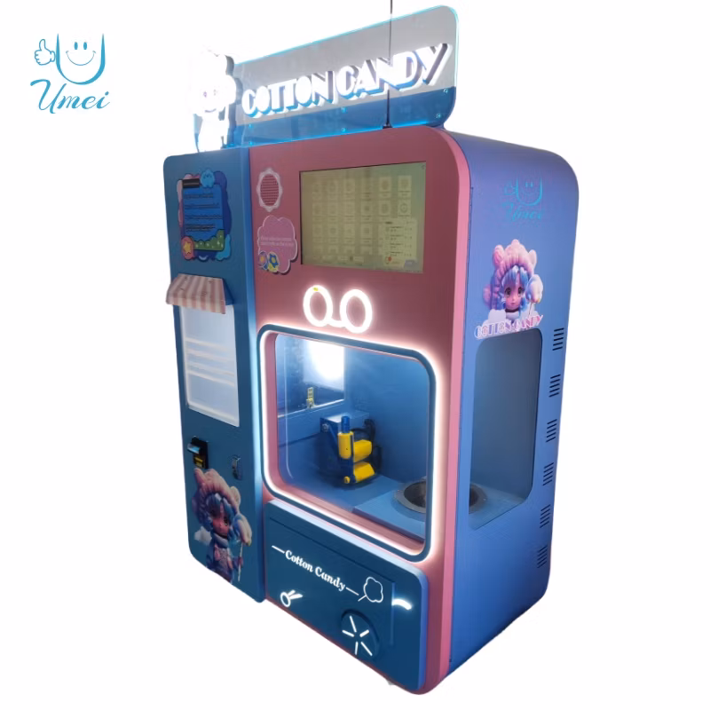 Touch Screen Custom Making Cotton Candy Vending Machine