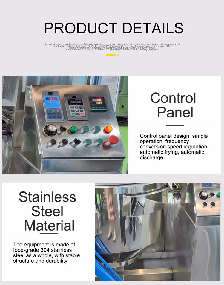 Packing Commercial Automatic Making Production Line Caramel High Quality Gas Popcorn Packaging Machine