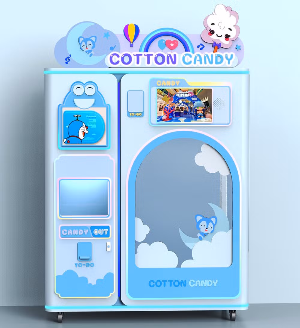 Actual Factory Cheaper Mini Popcorn and Cotton Candy Making Vending Machine